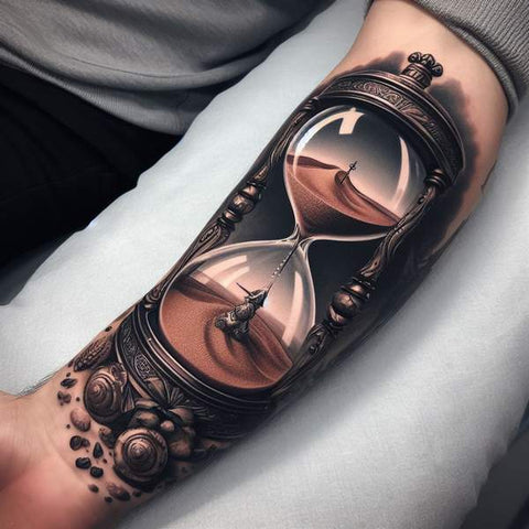 30 Unique Clock Tattoo Ideas with Deep and Multifaceted Meanings 32