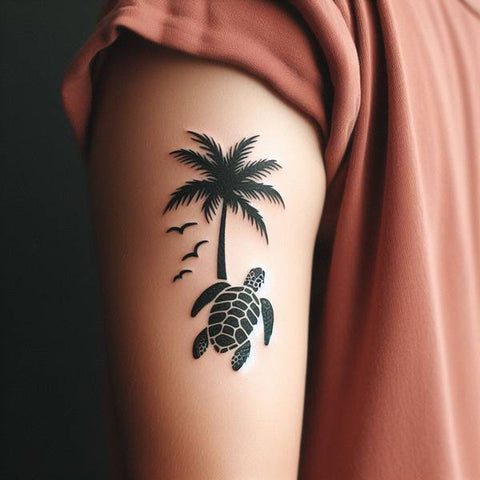 20 Ideas That Complete The World Of Palm Tree Tattoos! 20