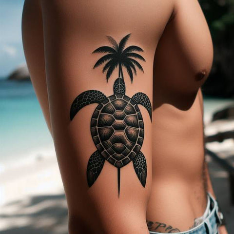 20 Ideas That Complete The World Of Palm Tree Tattoos! 21