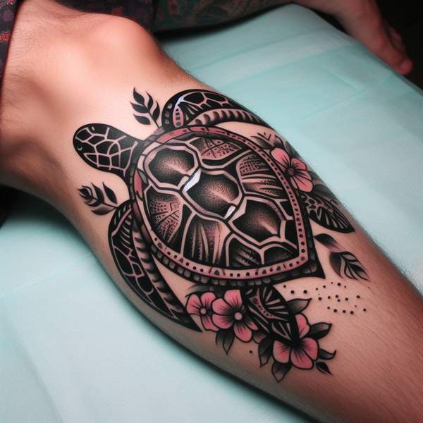 Sea Turtle Tattoo on Legceac