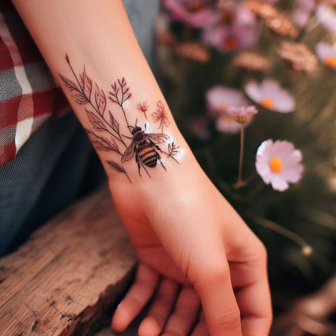 Simple Bee Tattoo