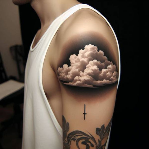25 Cloud Tattoo Ideas To Fade Away Your Worries 33