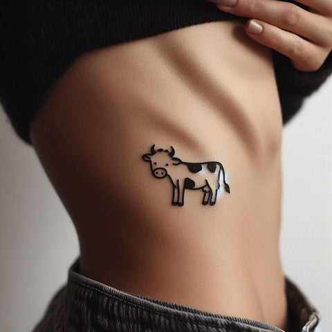 18 Fabulous Cow Tattoo Ideas For You 8