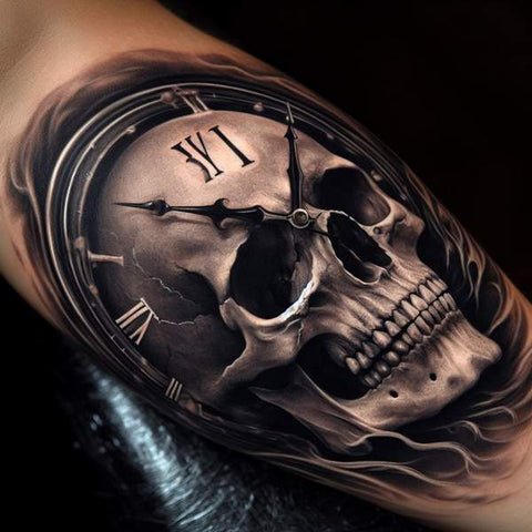 30 Unique Clock Tattoo Ideas with Deep and Multifaceted Meanings 28