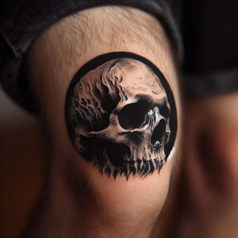 34 Kneecap Tattoo Ideas For Men 6