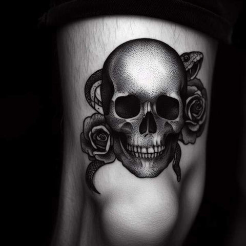 34 Kneecap Tattoo Ideas For Men 7