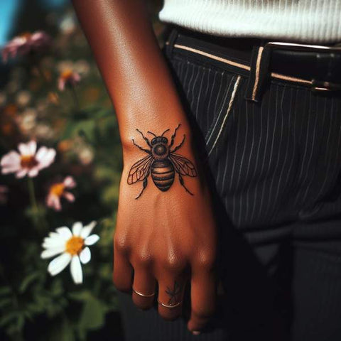 Small Bee Tattoo