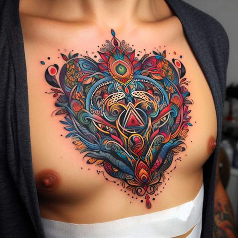 64 Charming Chest Tattoo Ideas For Men 58