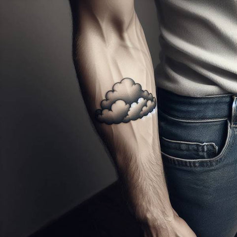25 Cloud Tattoo Ideas To Fade Away Your Worries 26