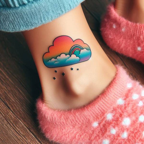 25 Cloud Tattoo Ideas To Fade Away Your Worries 27