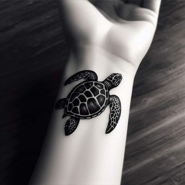 Small Sea Turtle Tattoocb68