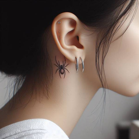 33 Cute Yet Meaningful Tattoos Behind The Ear 20