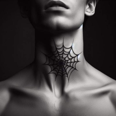 24 Masculine Throat Tattoos For Men 20