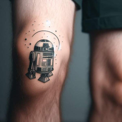 34 Kneecap Tattoo Ideas For Men 39