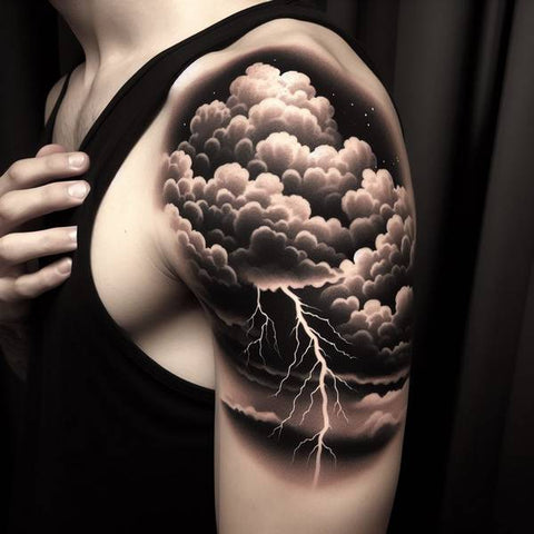 25 Cloud Tattoo Ideas To Fade Away Your Worries 10