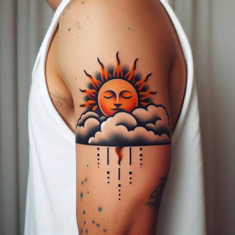 25 Cloud Tattoo Ideas To Fade Away Your Worries 29