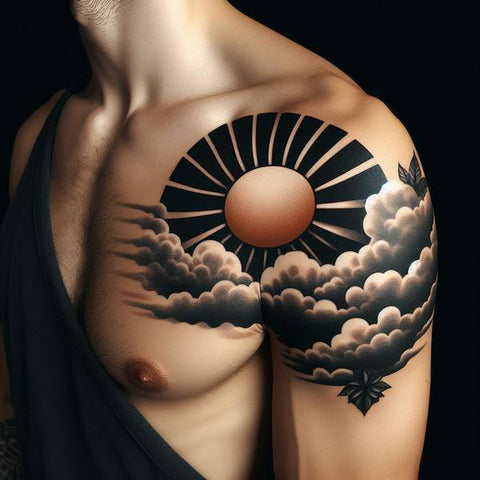 25 Cloud Tattoo Ideas To Fade Away Your Worries 30