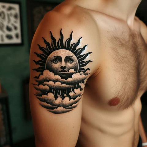 25 Cloud Tattoo Ideas To Fade Away Your Worries 31
