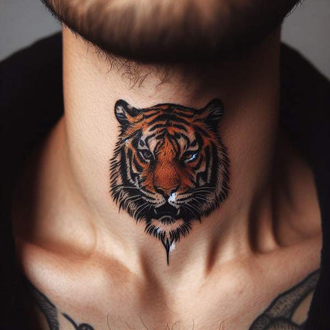 24 Masculine Throat Tattoos For Men