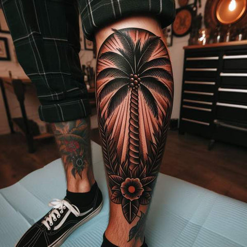 20 Ideas That Complete The World Of Palm Tree Tattoos! 5