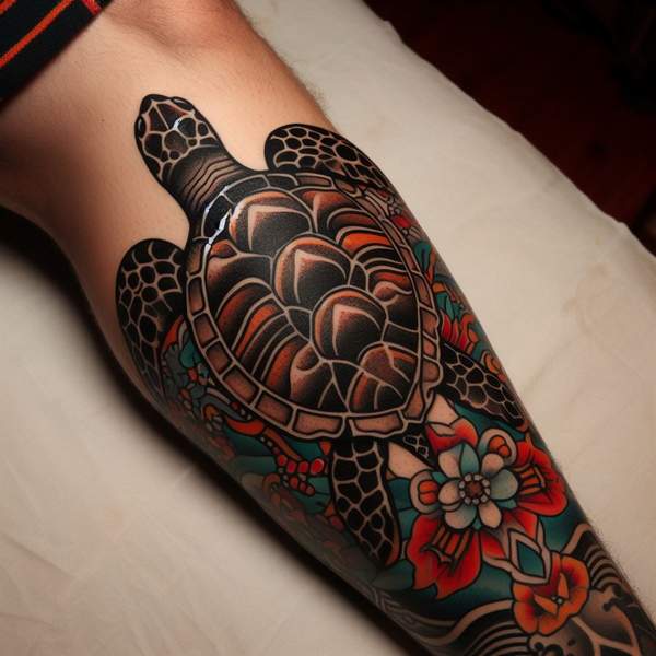 Traditional Sea Turtle Tattoo 172c6