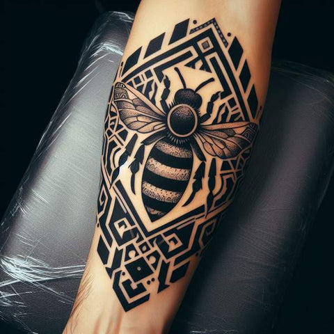 Tribal Bee Tattoo