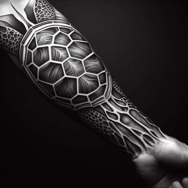 Turtle shell tattoo 19d07