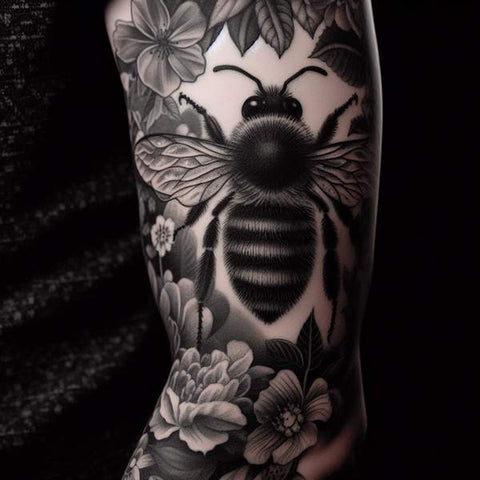 Vintage Bee Tattoo