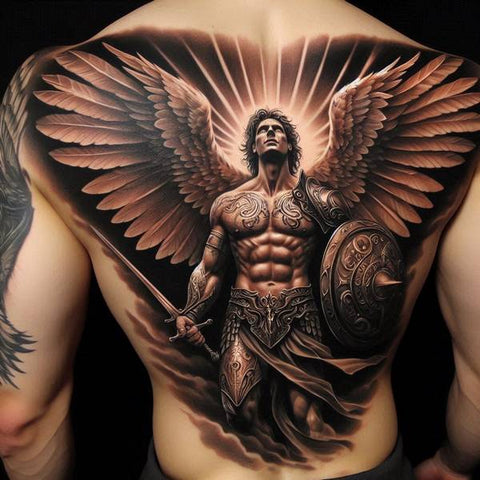 44 Motivating Ideas For Angel Tattoos 23 Warrior Angel Tattoo 1 e3d143ed 329e 4304 9328