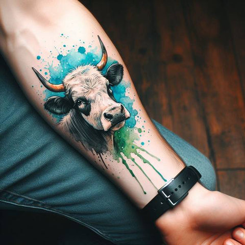 18 Fabulous Cow Tattoo Ideas For You 18