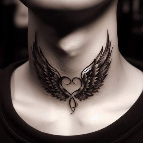 24 Masculine Throat Tattoos For Men 23