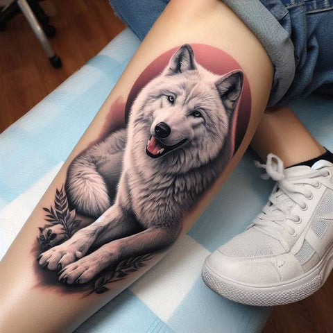 Wolf Leg Tattoo af9a3186 de1c 4c6a 9666