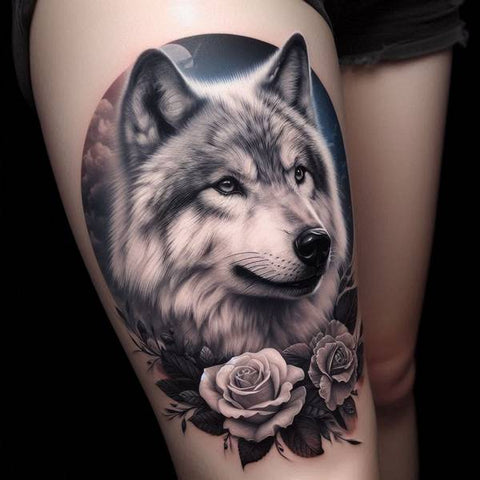 Wolf Thigh Tattoo 1 314aa370 4676 459d 9104