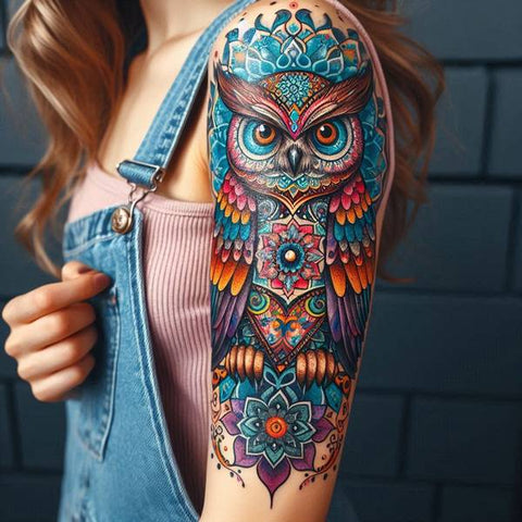 mandala owl tattoo 1a8b9004 2d72 4468 981a