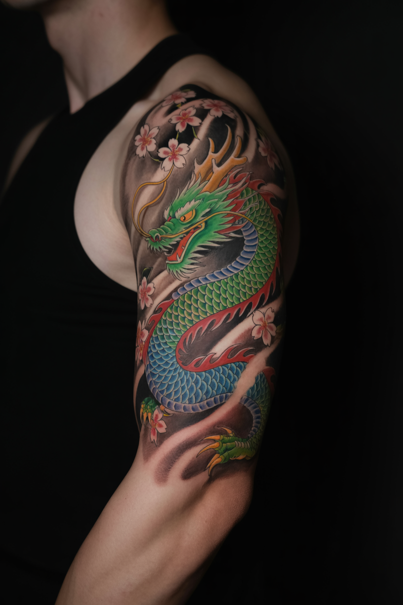 Dragon Sleeve Tattoo 1