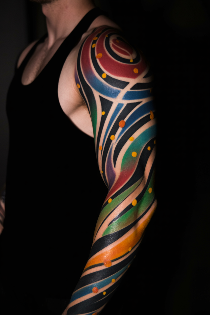Tribal Sleeve Tattoo