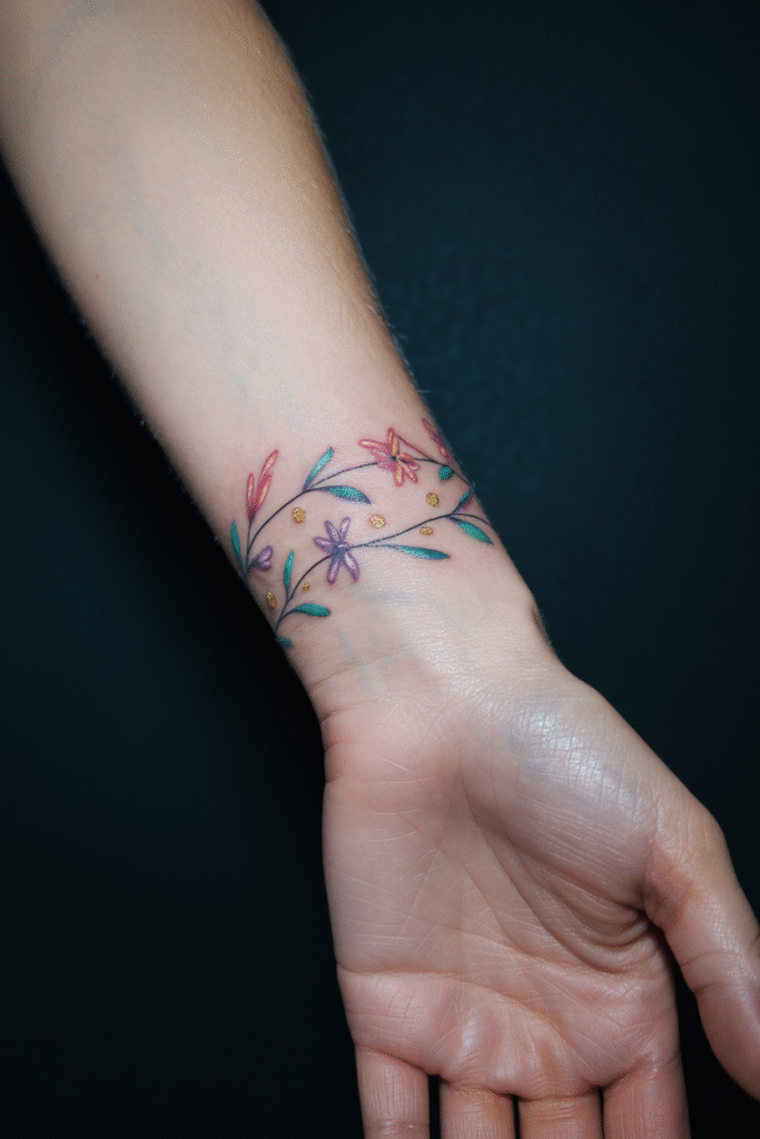 21 Wrist Tattoo Ideas For Women 19 a photograph focuses on a womans wrist a bY3I092URPqU 7CuQIJtGg cETT0R2gST2SkkJkXtVg g