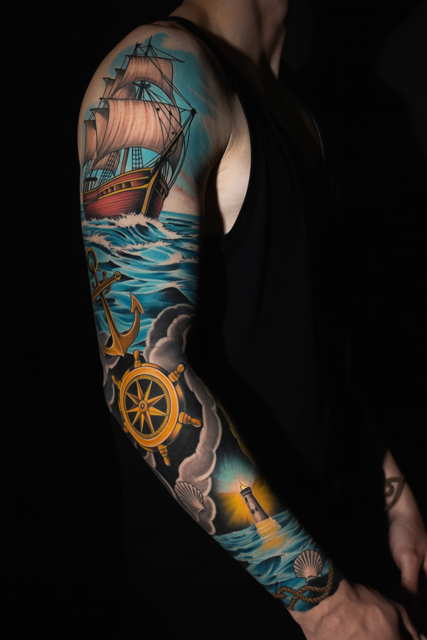 a photograph of a male arm showcasing