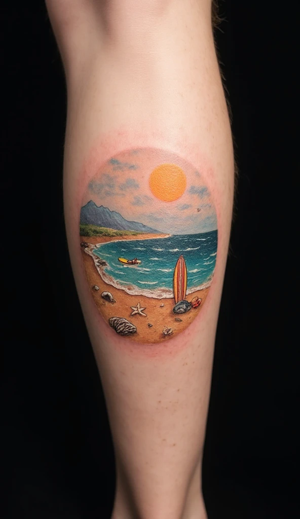 14 Beautiful Beach Tattoo Ideas 3 20250901 1314 image 4