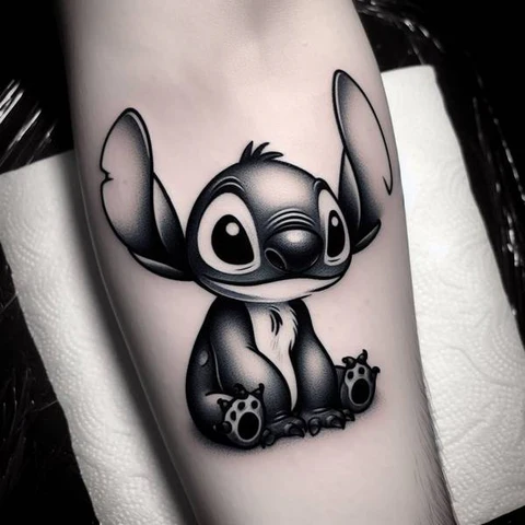 17 Charming Stitch Tattoo Ideas To Stimulate Your Brain! 9 A Blast Of Monochrome Stylish Black And White Stitch Tattoo