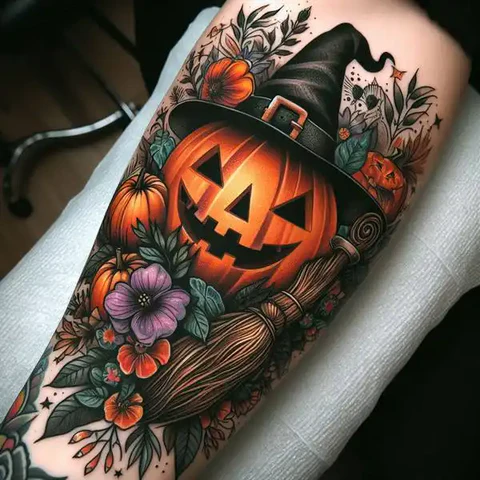 21 Spooky And Sinister Witchy Tattoos ideas 36 A Call For Spooky Season2