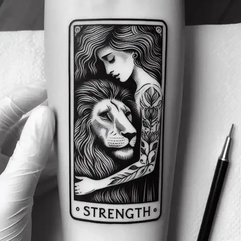 19 Mysterious Designs For Tarot Card Tattoos ideas 2 A Companion That Gives You The Push You Need2