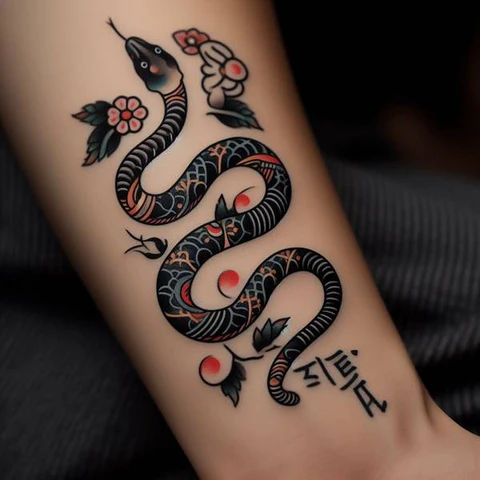 30 Sacred Snake Tattoo Ideas To Highlight Your Exclusivity! 7 A Cultural Appreciation Ornamental Japanese Snake Tattoo