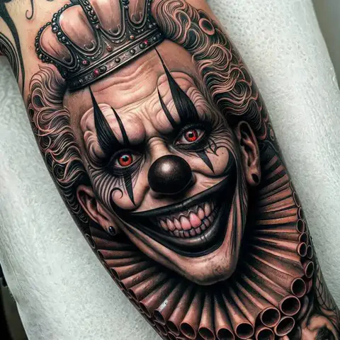 22 Sensational Clown Tattoo Ideas 1 A Design Of The Highest Order