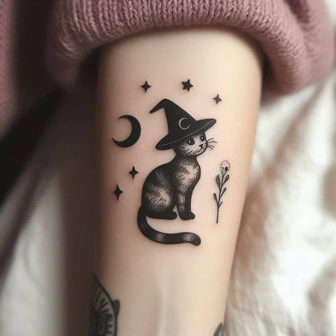 21 Spooky And Sinister Witchy Tattoos ideas 15 A Jack Of Nine Lives