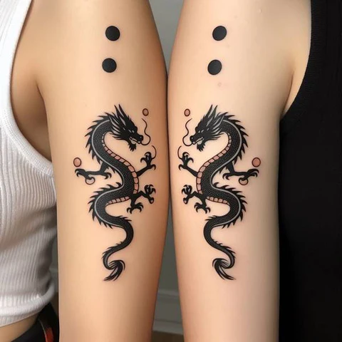 20 Stunning Sibling Tattoo Ideas To Go Back In Time! 22 A Magical Bon Symbolic Siblings Harry Potter Tattoo