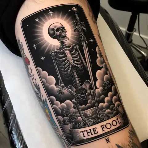 19 Mysterious Designs For Tarot Card Tattoos ideas 27 A Safe Bet For Newbies