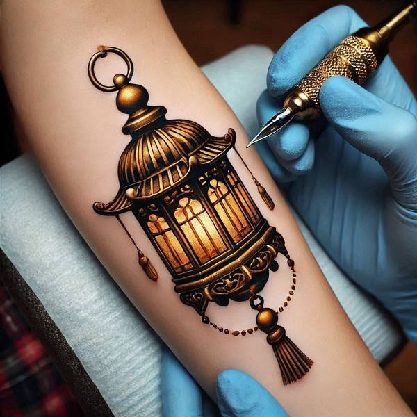14 Vintage Lantern Tattoo Ideas 22 A Shiny Emblem