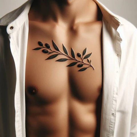 16 Staggering Olive Branch Tattoo Ideas 16 A Smooth Way Of Showering Your Heart With Peace