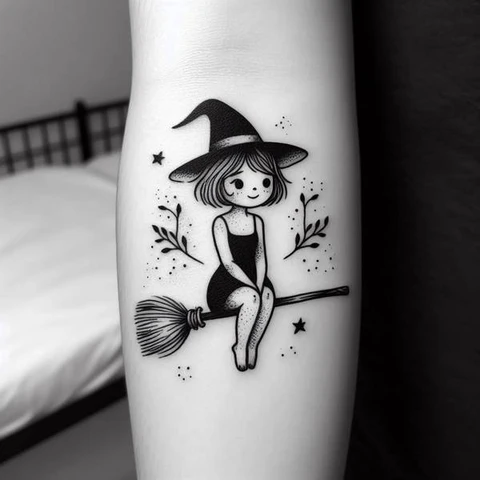 21 Spooky And Sinister Witchy Tattoos ideas 3 A Starter For Enthusiasts